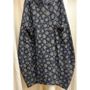 NEW CUT LOOSE women's long textured skirt in urchin